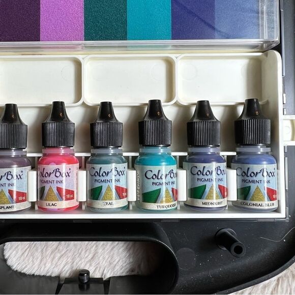 Rare Unique Find! Color Tool Box Ink Cases Set of 3 - Picture 8 of 16